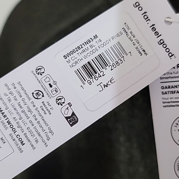 Smartwool Classic Thermal Merino Base Layer 1/4 Zip - Picture 7 of 11